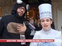 Ascoli Piceno - Carnevale, il maltempo non ferma le prime macchiette