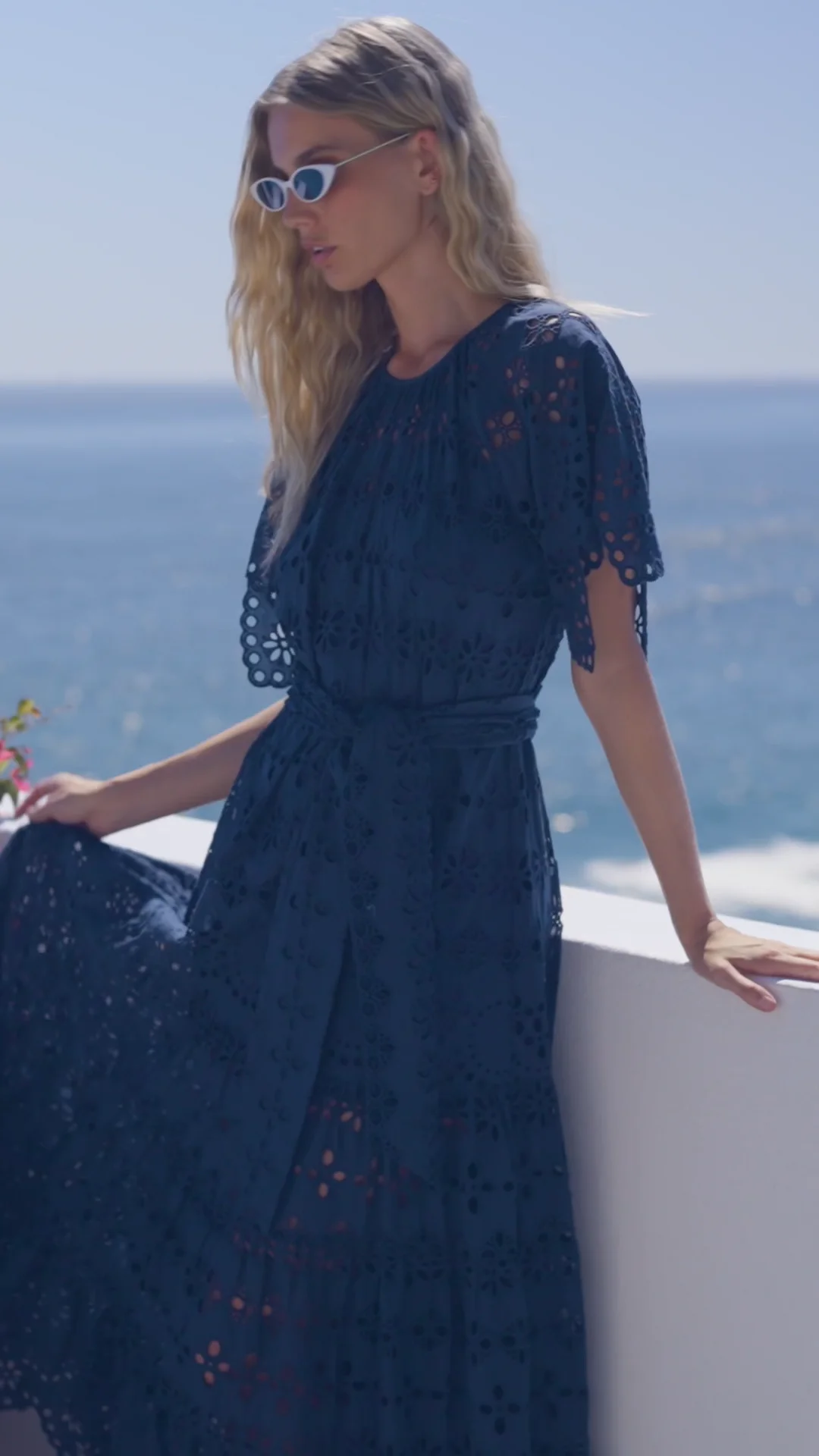 Astrid Navy Maxi Dress | Long Dresses — Miss June Paris