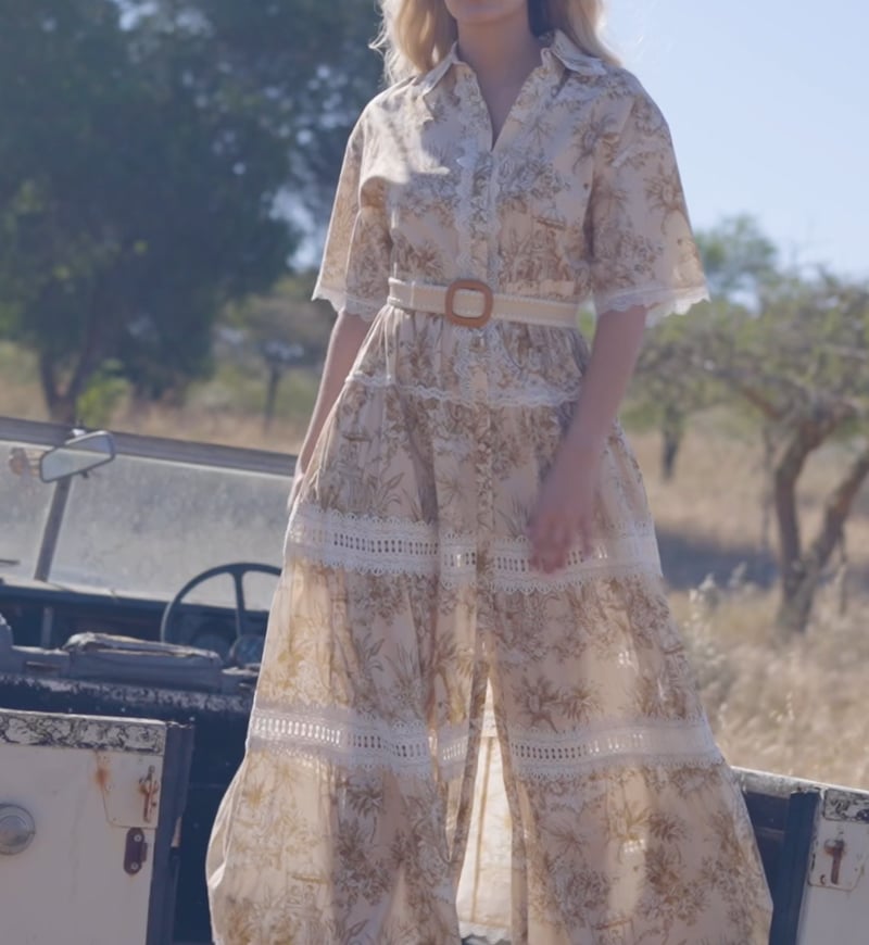 Vidéo: Robe Longue Beige Aliza