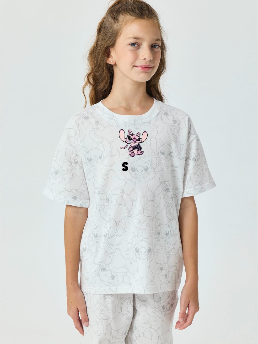 סט פיג’מה עם כיתוב אישי ANGEL