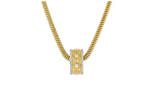 .50 ct. t.w. Lab-Grown Diamond Filigree Bead Charm in 18kt Gold Over Sterling