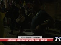 Castignano - Il  Carnevale si spegne tra fuochi e lanterne