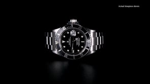 Pre-Owned Rolex Submariner Mens 40mm Automatic Watch in Stainless Steel