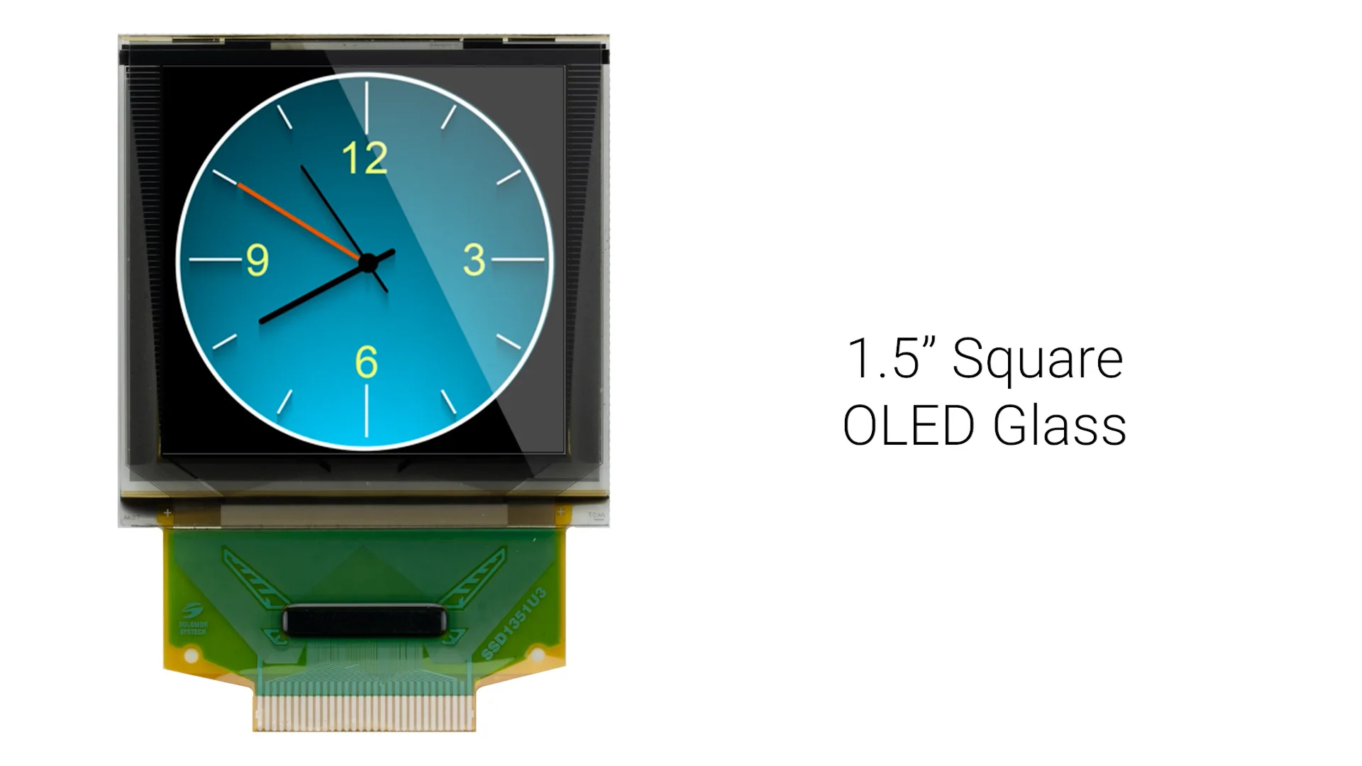 1.5インチ フルカラー グラフィック OLED ガラスディスプレイ
