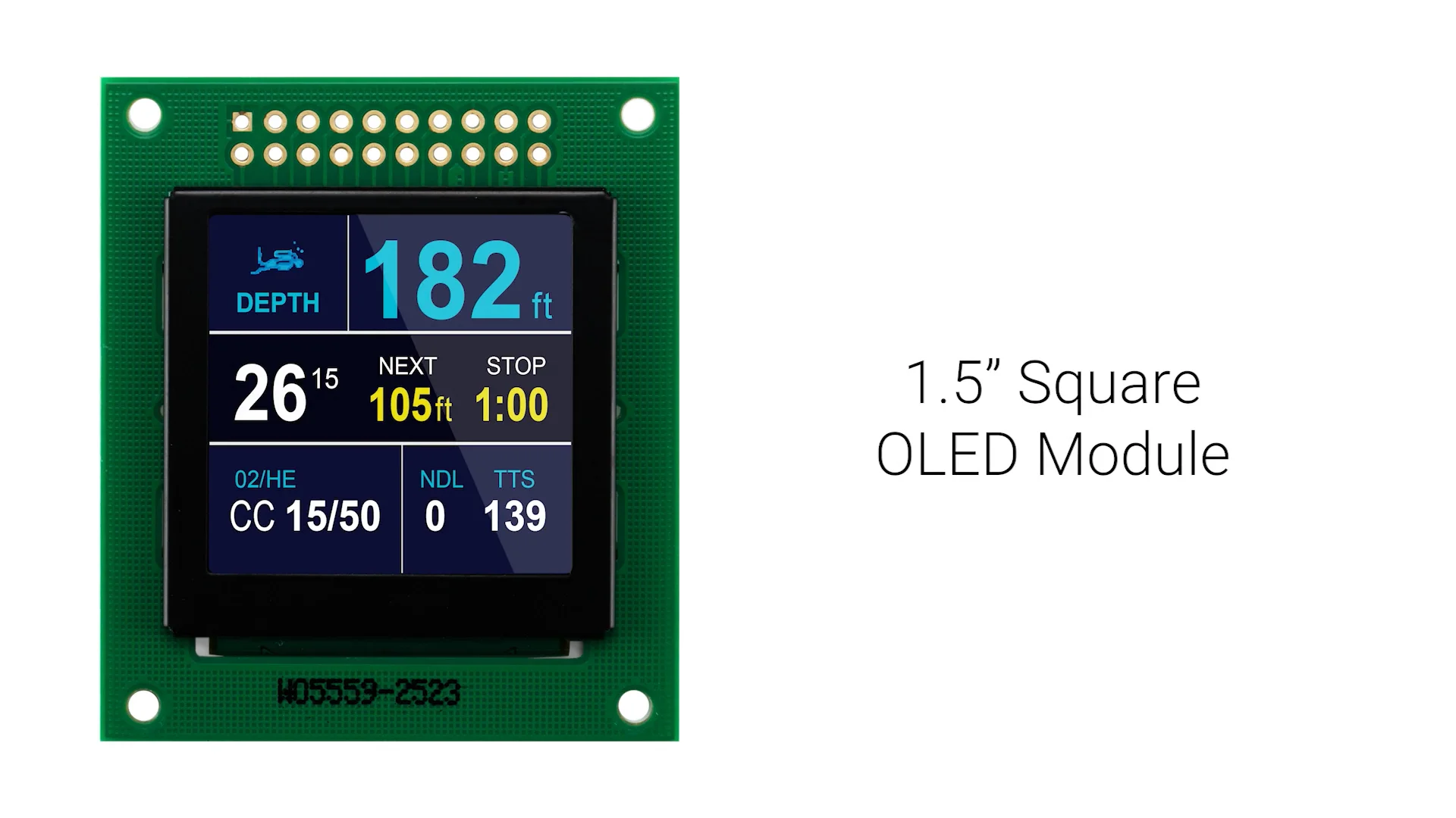 1.5 inch Full Color OLED Module