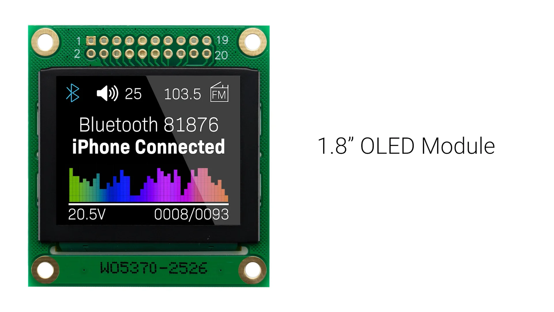 1.8 inch Color Graphic OLED Display Module