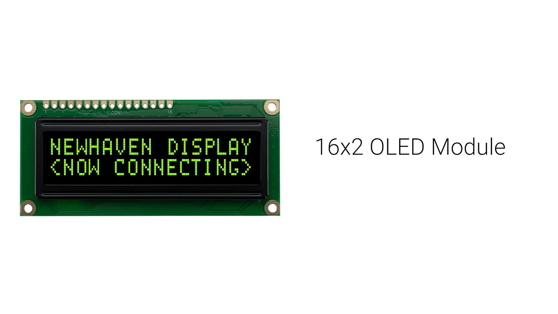 Green 16x2 Character OLED Module | KZW Model