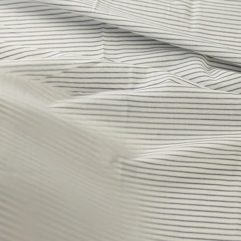 Vidéo: Voile 100% coton – Rayé marine
