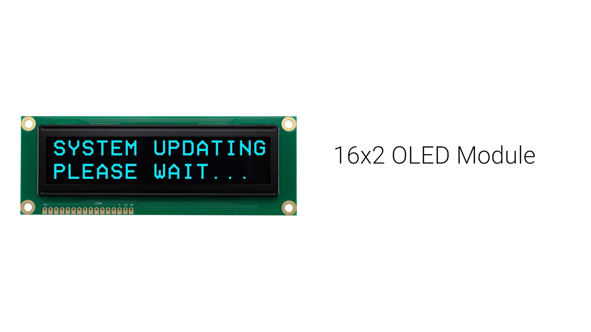 Blue 16x2 Character OLED Module