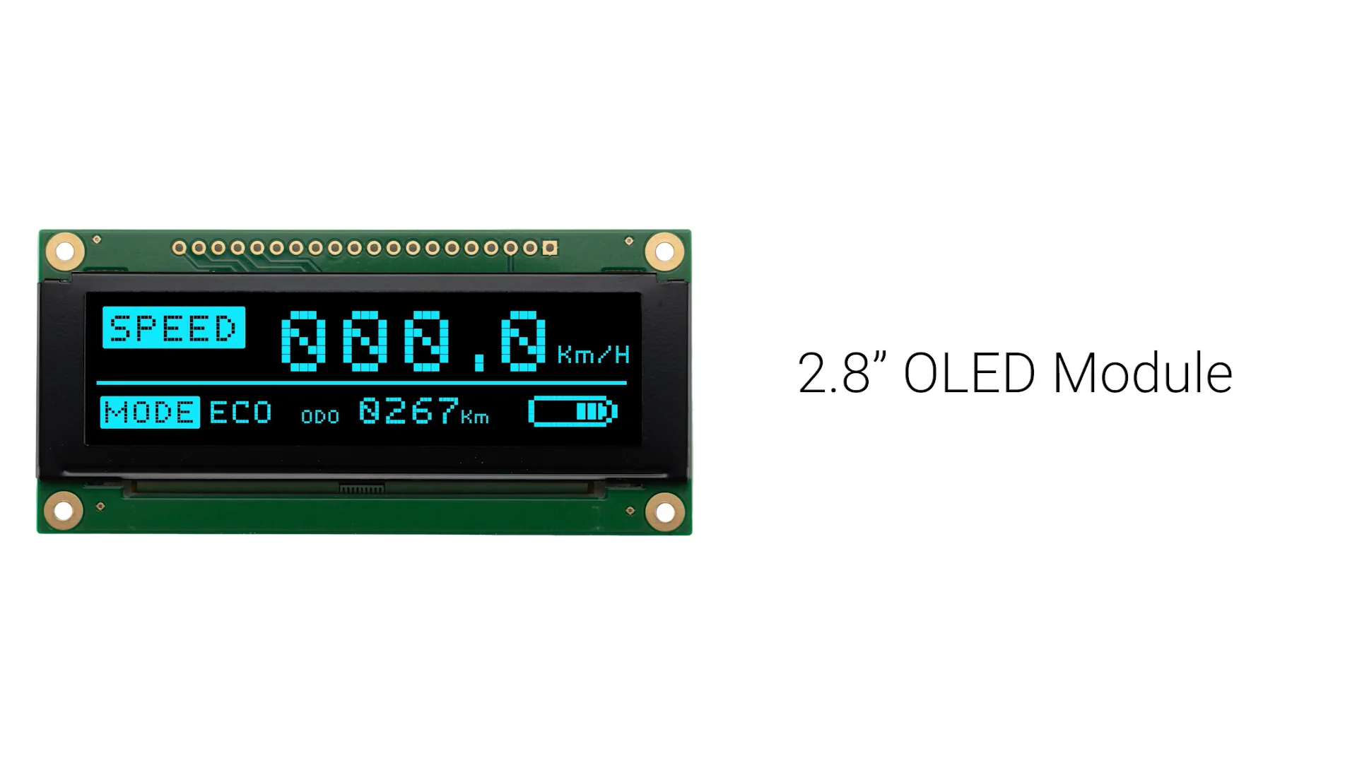 2.8 inch Blue Graphic OLED Module