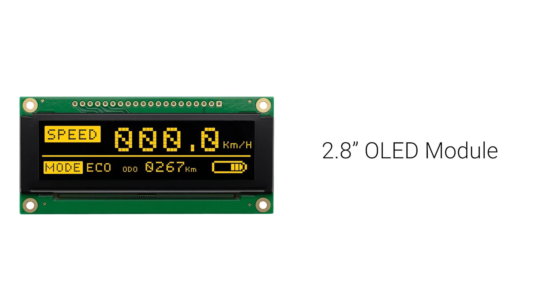 2.8インチイエローグラフィック有機ELモジュール
