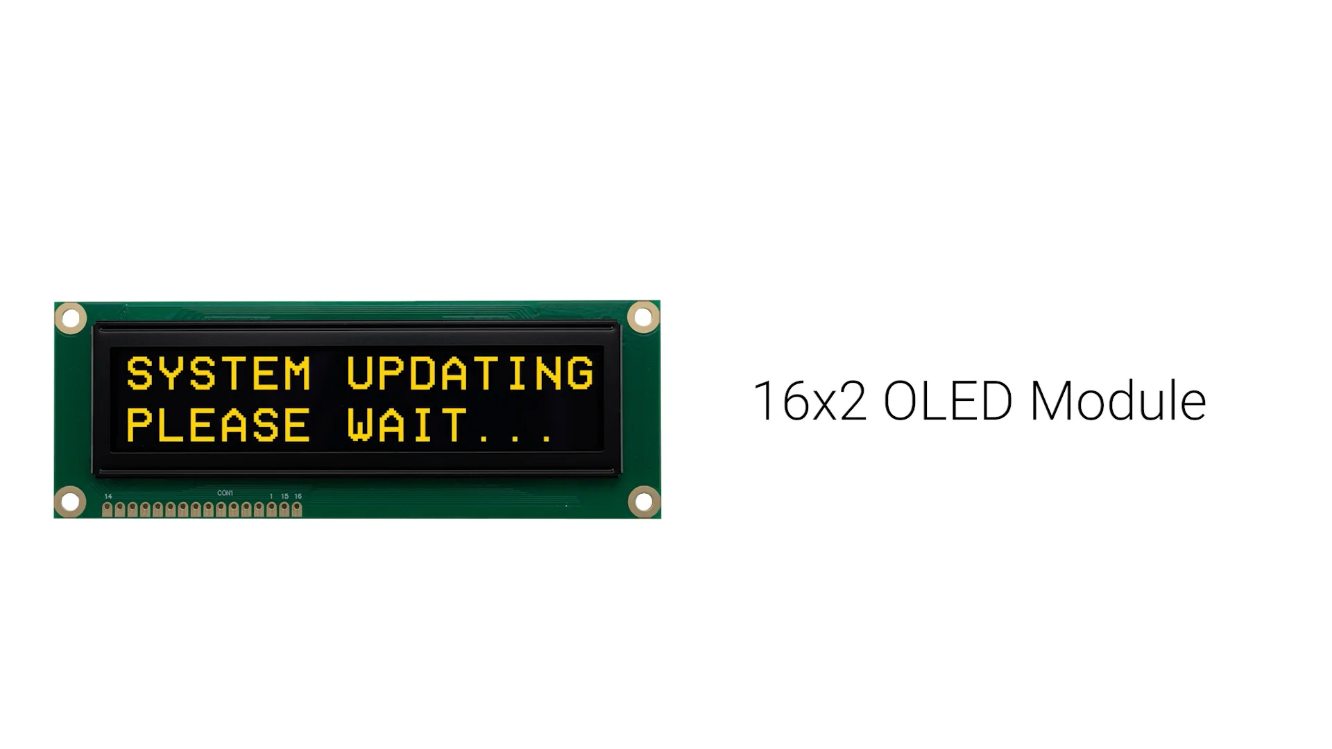 Yellow 16x2 Character OLED Module