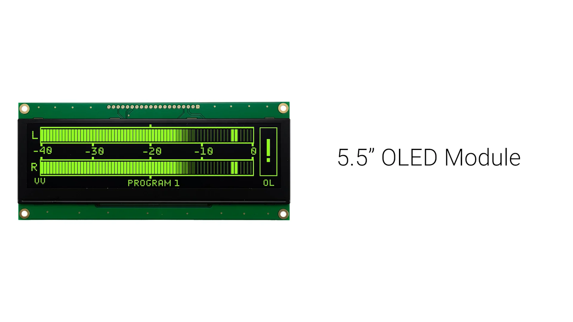 5.5 inch Green Graphic OLED Module