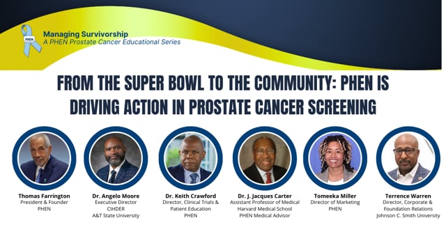 From the Super Bowl to The Community: PHEN is Driving Action in Prostate Cancer Screening
