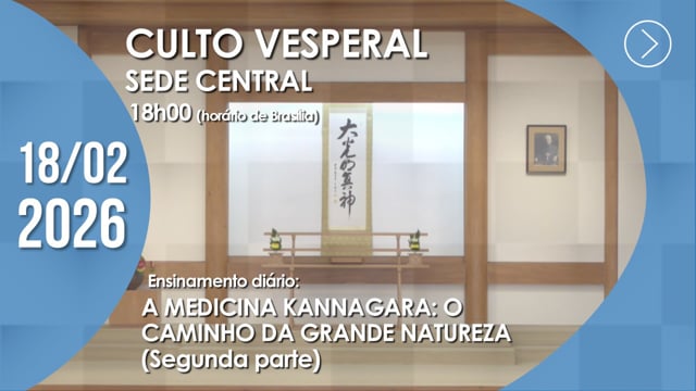 Capa do vídeo “Culto Vesperal | Sede Central - 18/02/2026”