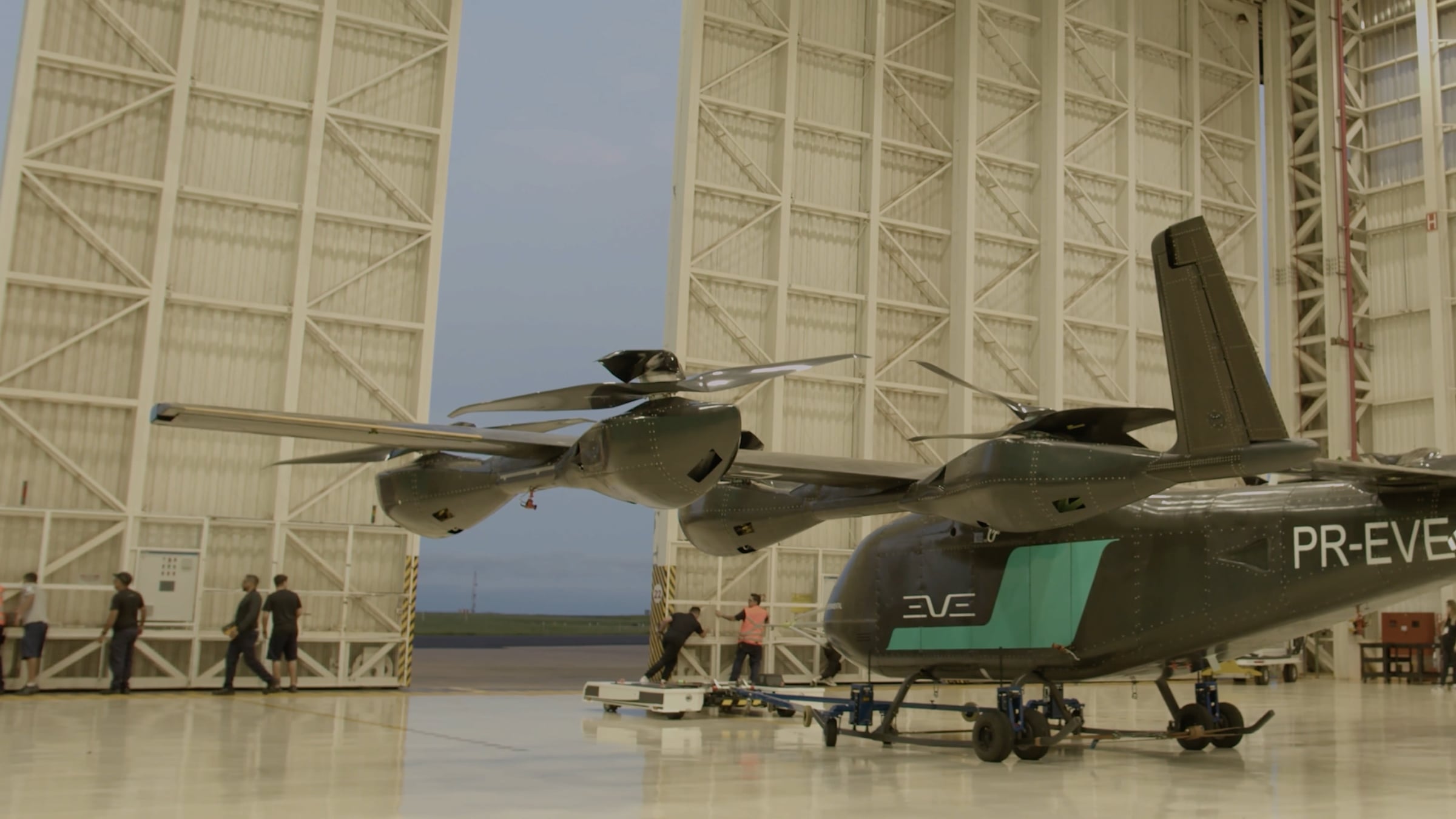 Eve Air Mobility - first flight of full-scale eVTOL prototype | Videos ...