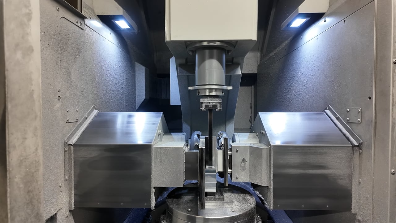 フライス加工の加工風景