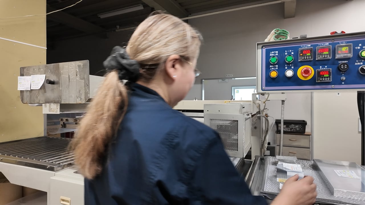 梱包作業の様子