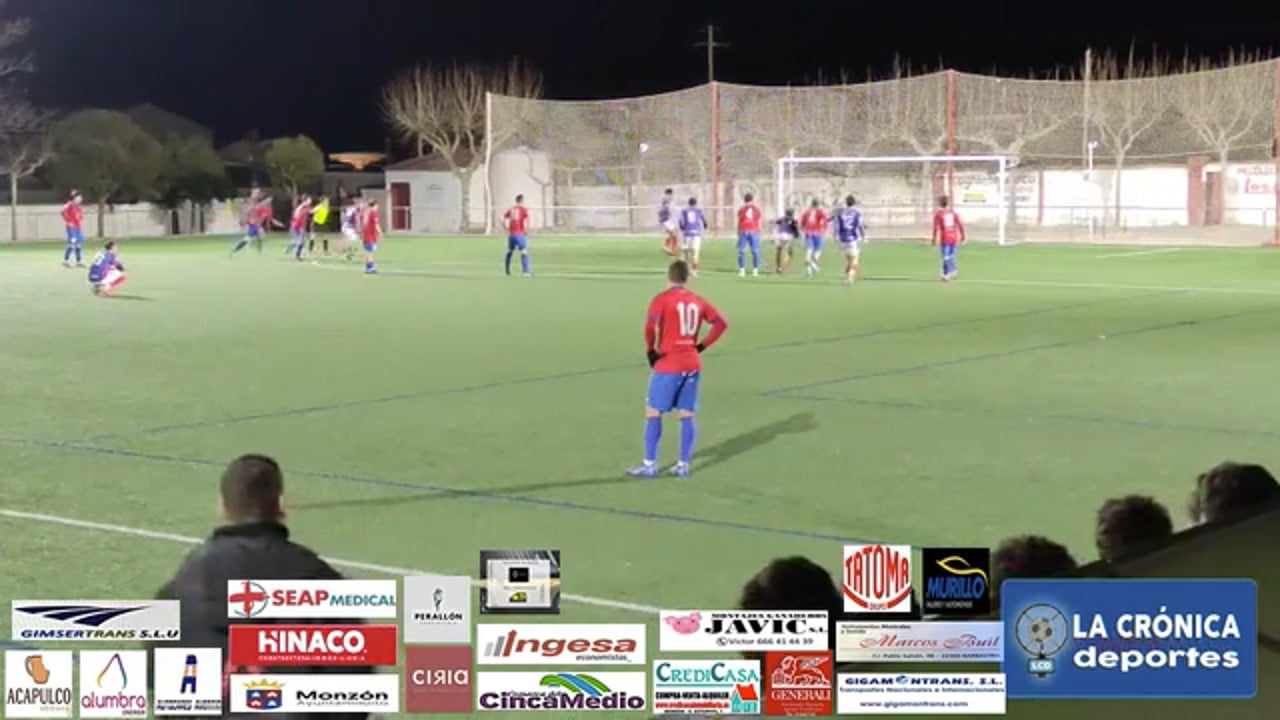RESUMEN  Y GOL  CARIÑENA  2-3  AT.MONZÓN ALUMBRA  J-20  ( 2ª PARTE SUSPENDIDA EN SU DÍA )