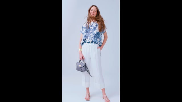 Blusa Crepe Estampado Natalia