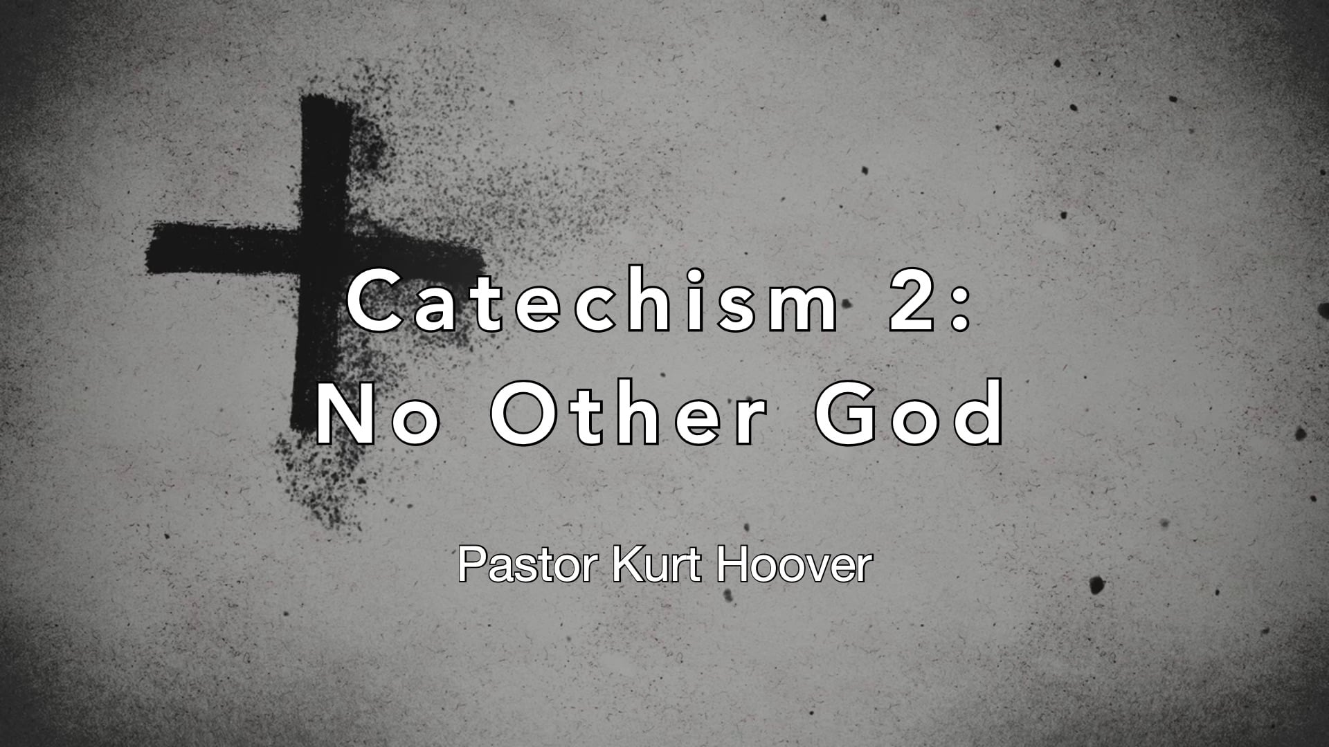 Ash Wednesday"Catechism 2: No Other God" 02/18/26