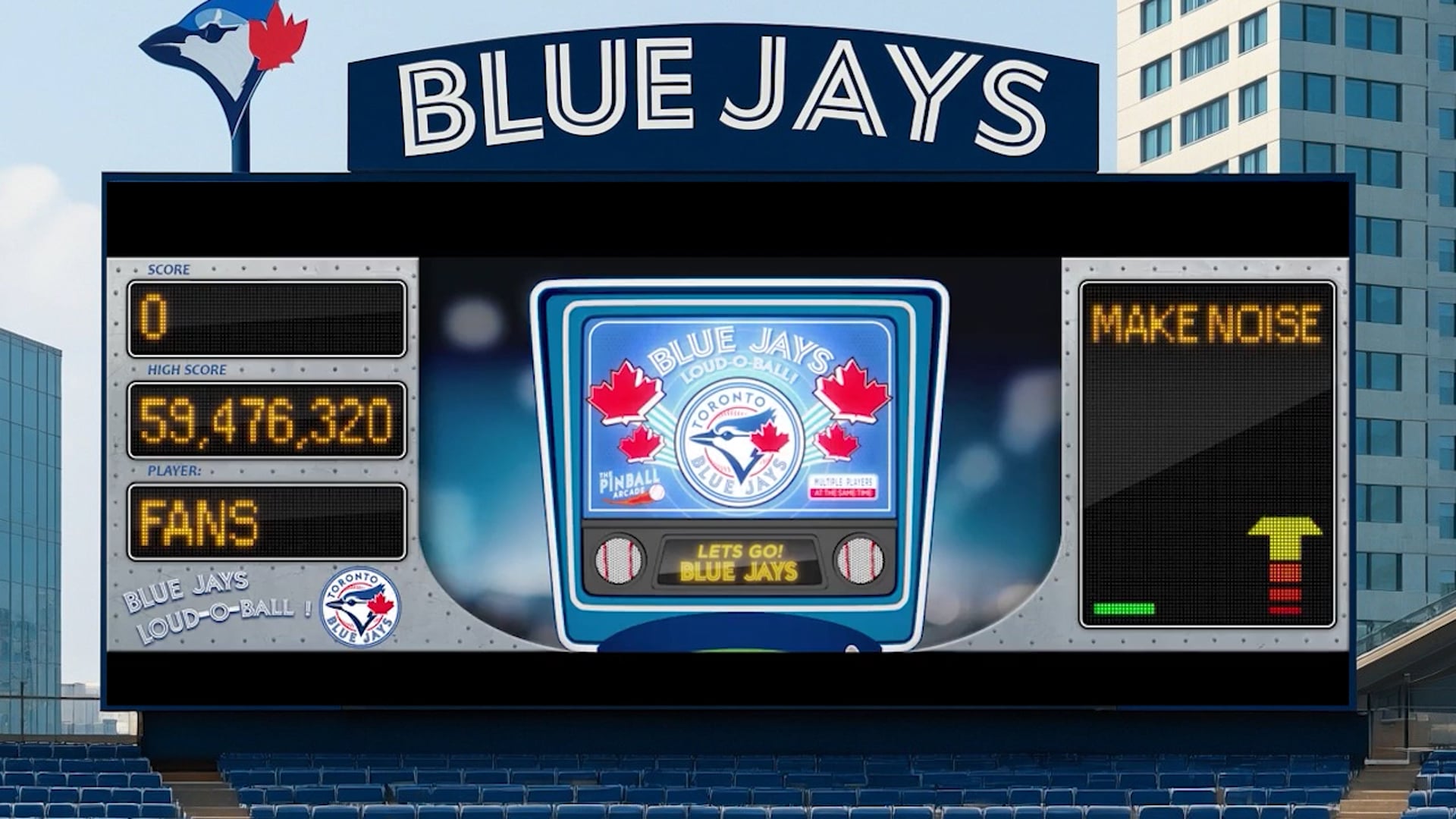 Toronto Blue Jays Pinball ScoreBoard