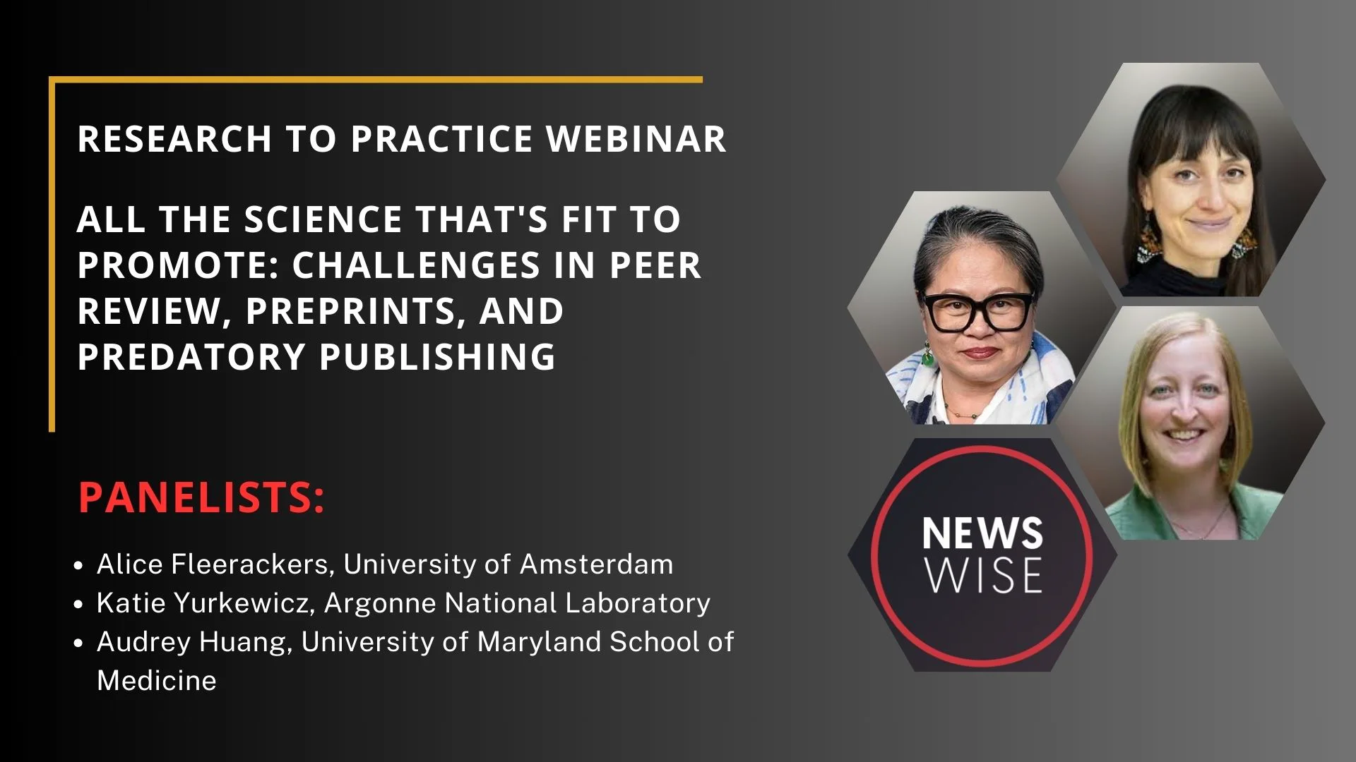 SciComm Webinar on the Challenges in Peer Review, Preprints, and Predatory Publishing - Registration Open Now