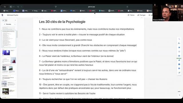 Live résumé Psycho
