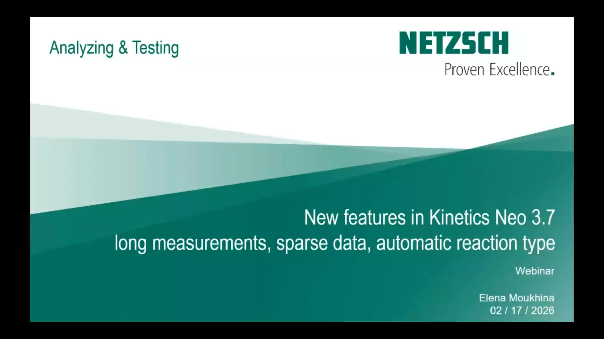 Kinetics Neo 3.7. – New Features: Long Measurements, Sparse Data ...