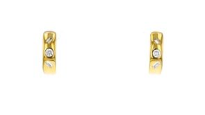 .25 ct. t.w. Multi-Shaped Lab-Grown Diamond Hoop Earrings in 18kt Gold Over Sterling