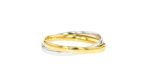 Italian 10kt Two-Tone Gold Rolling Ring