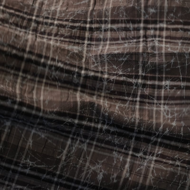 Vidéo: Toile de coton - Carreaux marron marbré