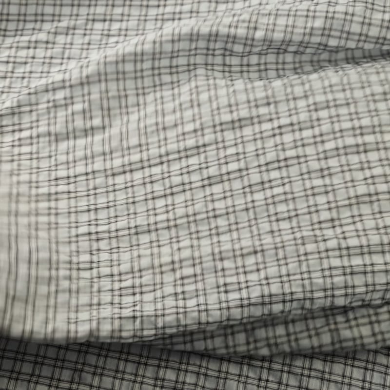 Vidéo: Toile de coton - Carreaux gris fond ciel