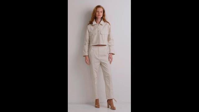 Calça Algodão Marfim Giovana