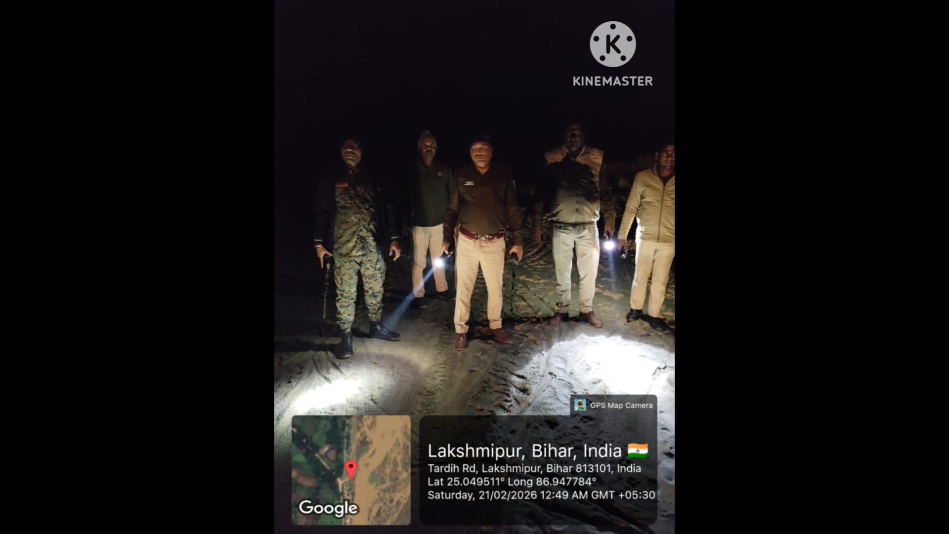 चांदन नदी में अवैध बालू खनन पर पुलिस का शिकंजा ,कई घाटों पर सघन छापे मारी।