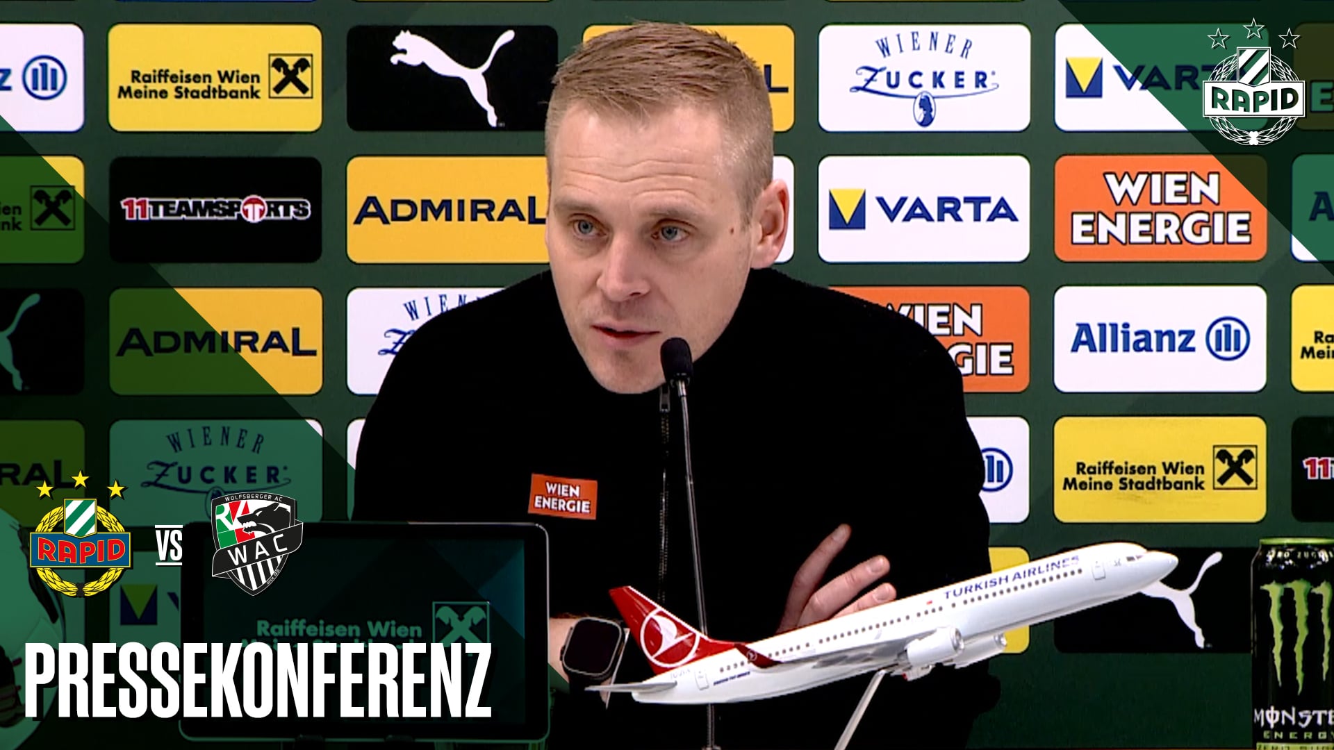 Pressekonferenz nach dem Spiel gegen den WAC