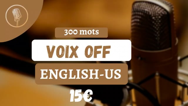 créer votre voix-off masculine exceptionnelle en anglais