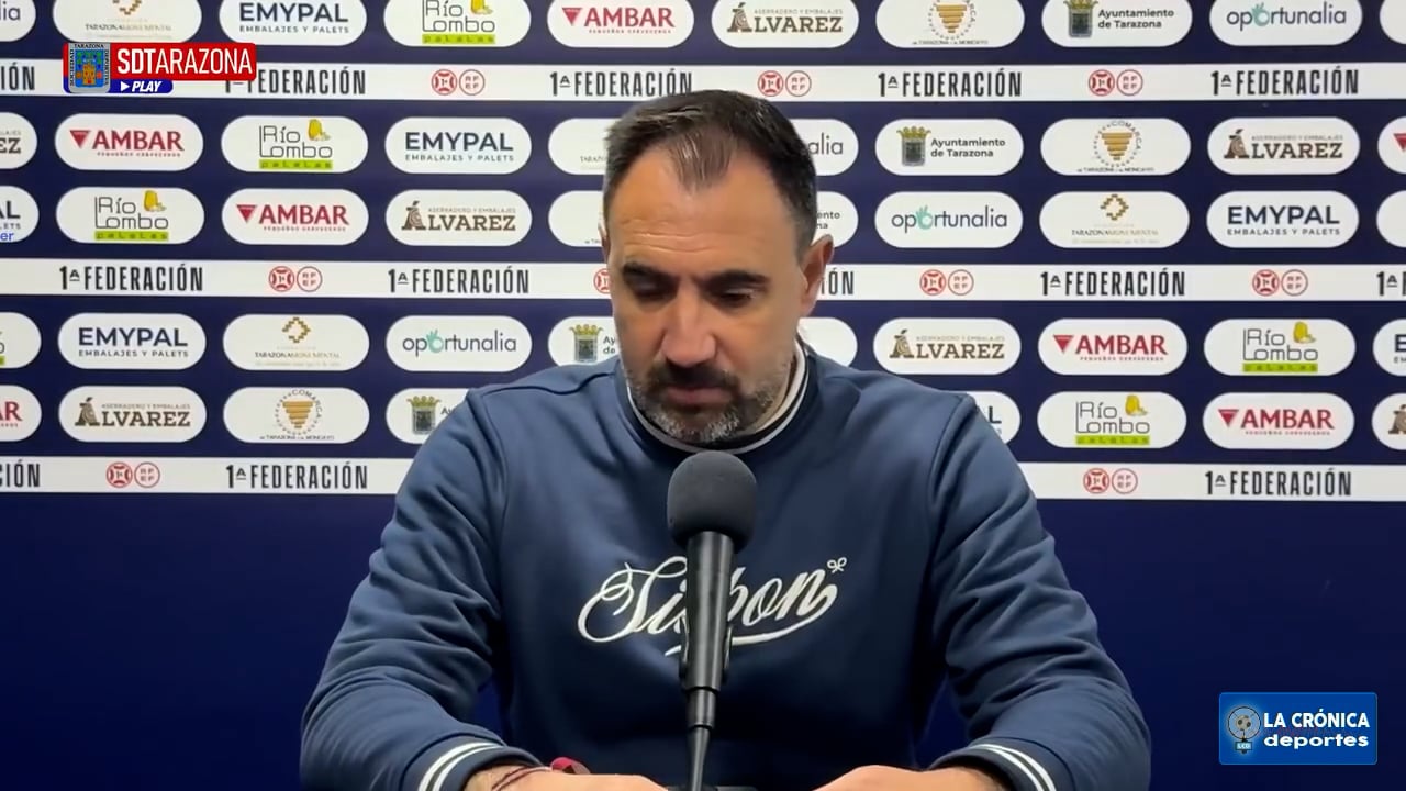 JUANMA BARRERO (Entrenador Tarazona) SD Tarazona 2-0 Sevilla Atlético / J25 - 1ª RFEF G2 / Fuente: SD Tarazona