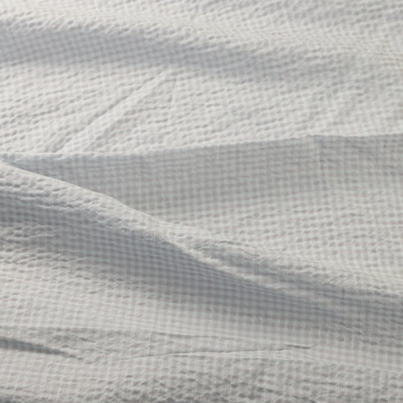 Vidéo: Toile de coton – Carreaux gris & bleu ciel