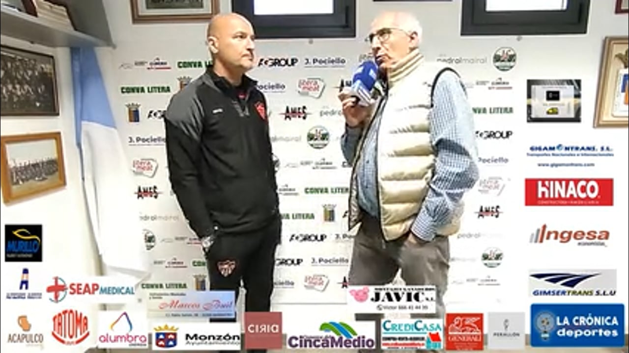 ISMAEL MARIANI (Entrenador Monzón) CDJ Tamarite 1-2 At.Monzón Alumbra / J 23 / 3ª RFEF