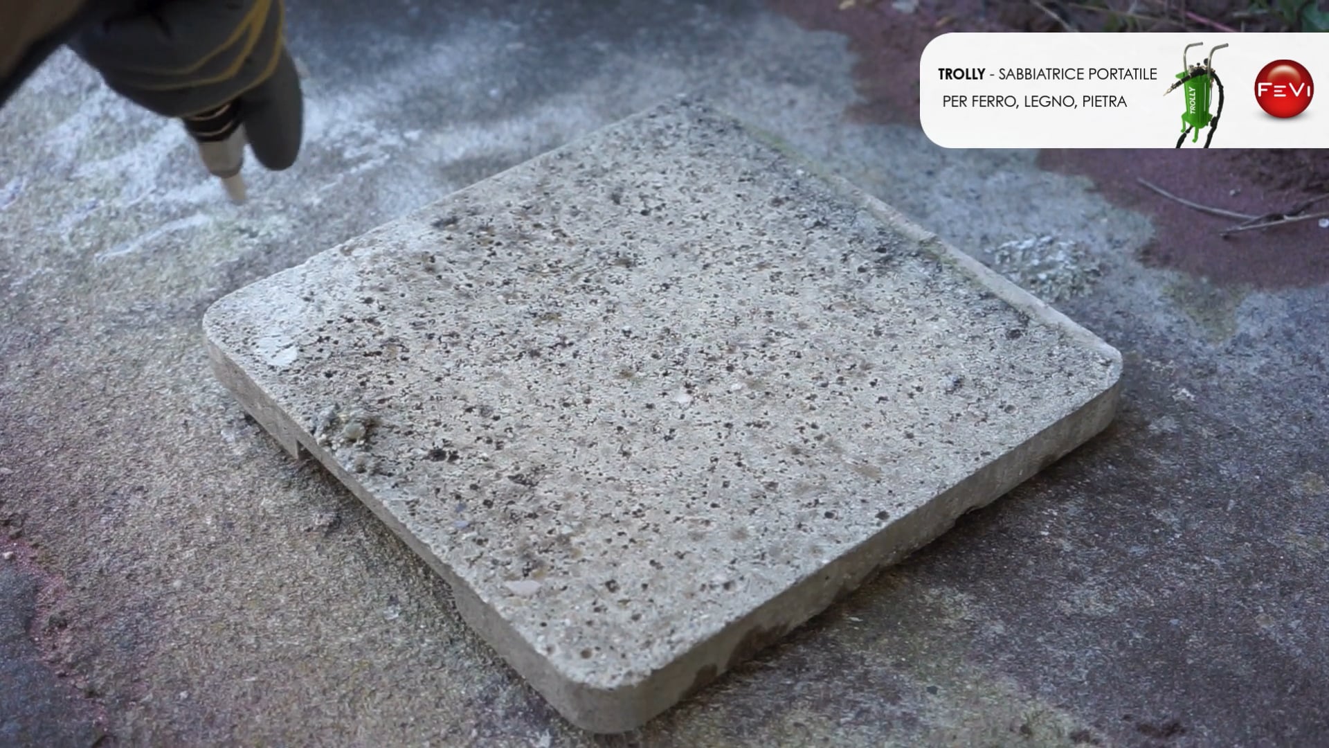 Trolly - Sabbiatura su pietra