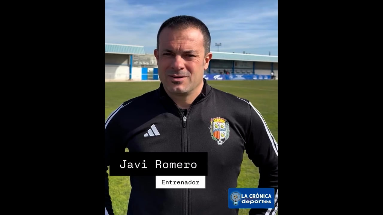 JAVI ROMERO (Entrenador Caspe) UD Casetas 0-2 CD Caspe / Jor. 23 - Tercera RFEF / Fuente: CD Caspe