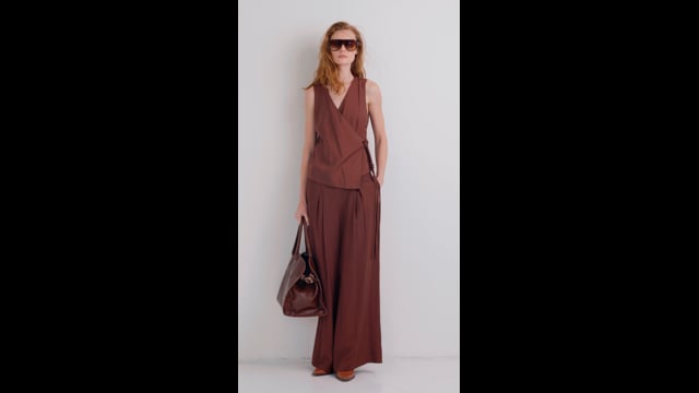 Regata Transpassada Marrom Debora