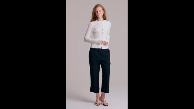 Cardigan Com Botões Off White Lisa