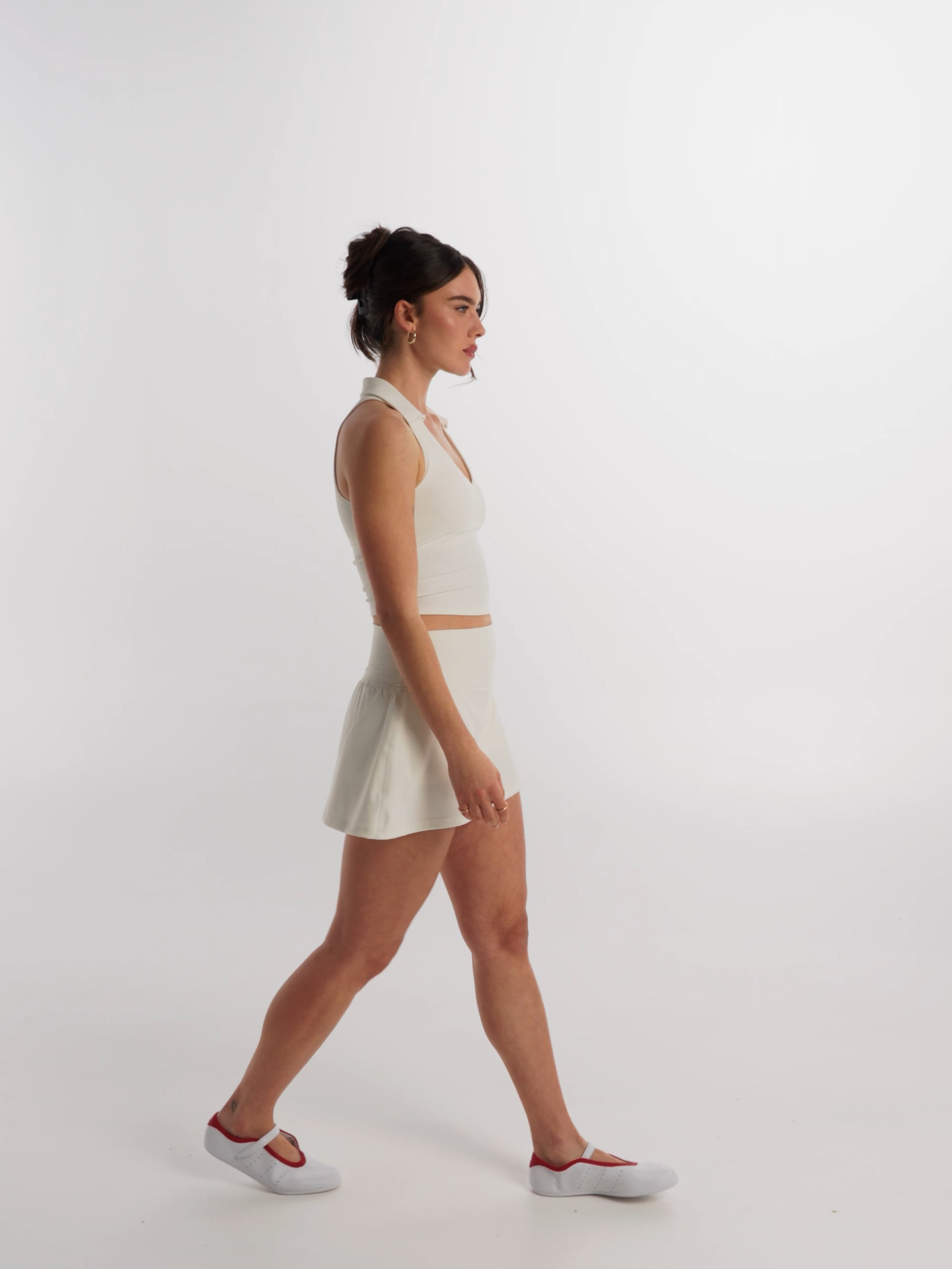 גופיית פולו עם חזייה פנימית מבד ilios