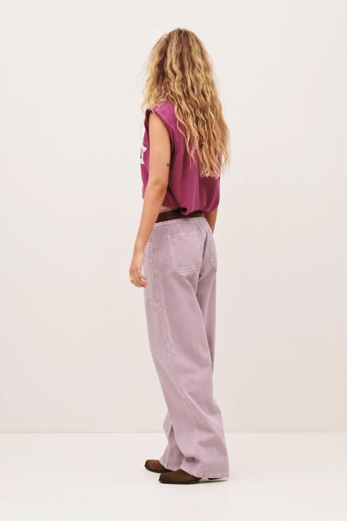 ファビアナ　ジーンズ　38 Wide-Leg Pants Fima Purple // ba&sh US