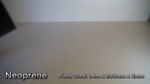 Neoprene Rubber Sheet - Black