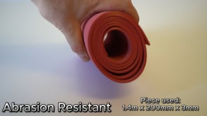 Abrasion Resistant Rubber Sheet - Red