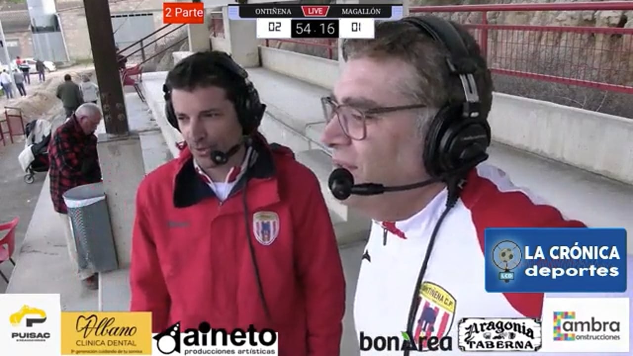 ROMÁN PANADERO (Entrenador Ontiñena) Ontiñena CF 2-1 AD Magallón / Jor. 21 - Preferente Gr 1 / Fuente: RodaTube