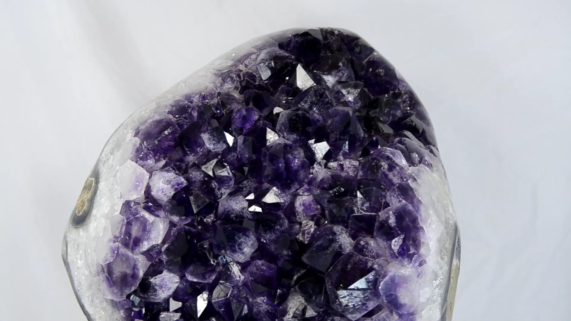 Amethyst Crystal Cluster, 49 Pounds (#J0044 Uruguay) with stand